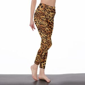 Cheetah Print High-Waist Leggings – view 2