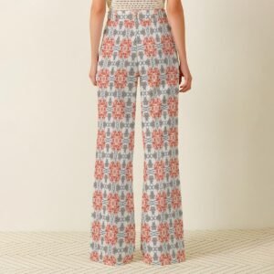 325888-15f7250a-4d97-4165-a697-2a71181e4e40.jpg Blush Tile Print Wide Leg Pants by Creamy Cougar, view 2