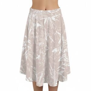 Ivory Marble Maxi Skirt with Pockets – view 2