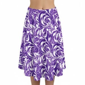 Lavender Swirl Maxi Skirt with Pockets – view 2