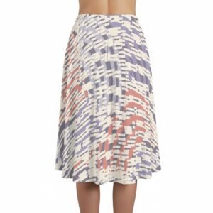 Women's pastel watercolor maxi skirt with pockets by Creamy Cougar