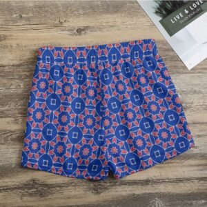 325888-c465b39f-fd9a-4a0e-8240-a098161ba5b3.jpg Blue Coral Kaleidoscope Print Casual Shorts by Creamy Cougar, view 2