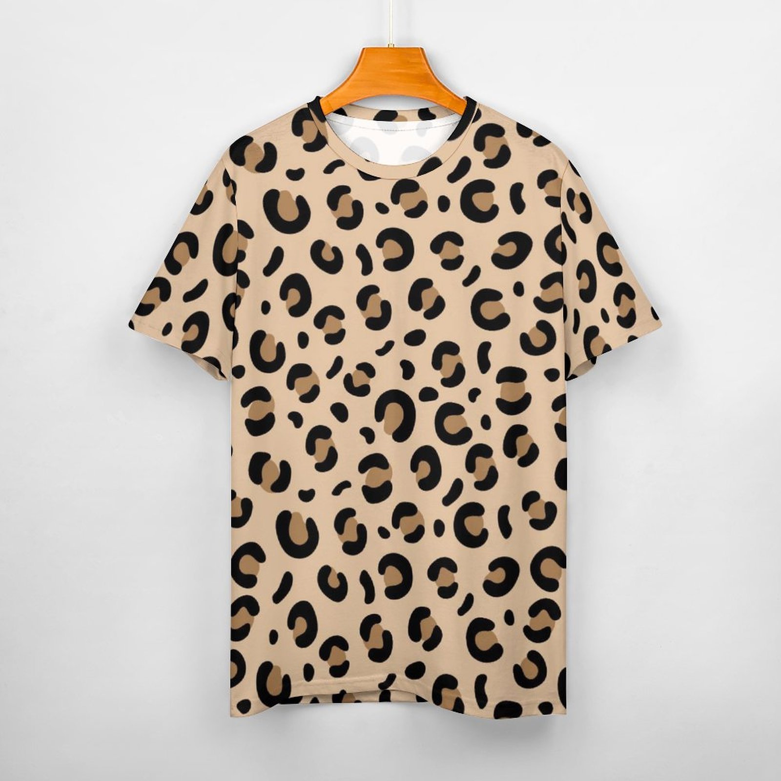 Caramel Leopard Print Cotton Tee – view 2